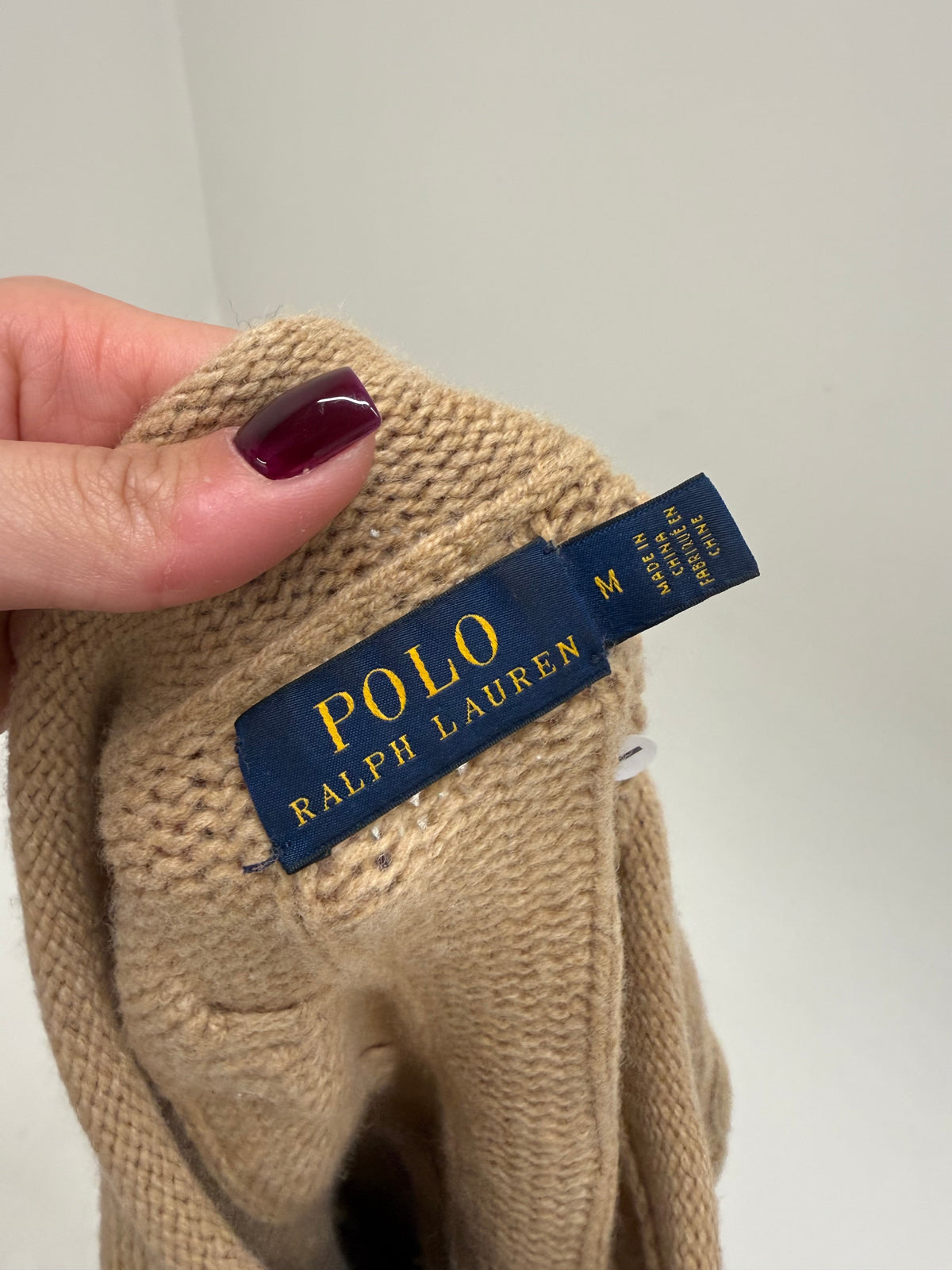 Pulover Polo Ralph Lauren gros cu torsade din cașmir și lana extrafina