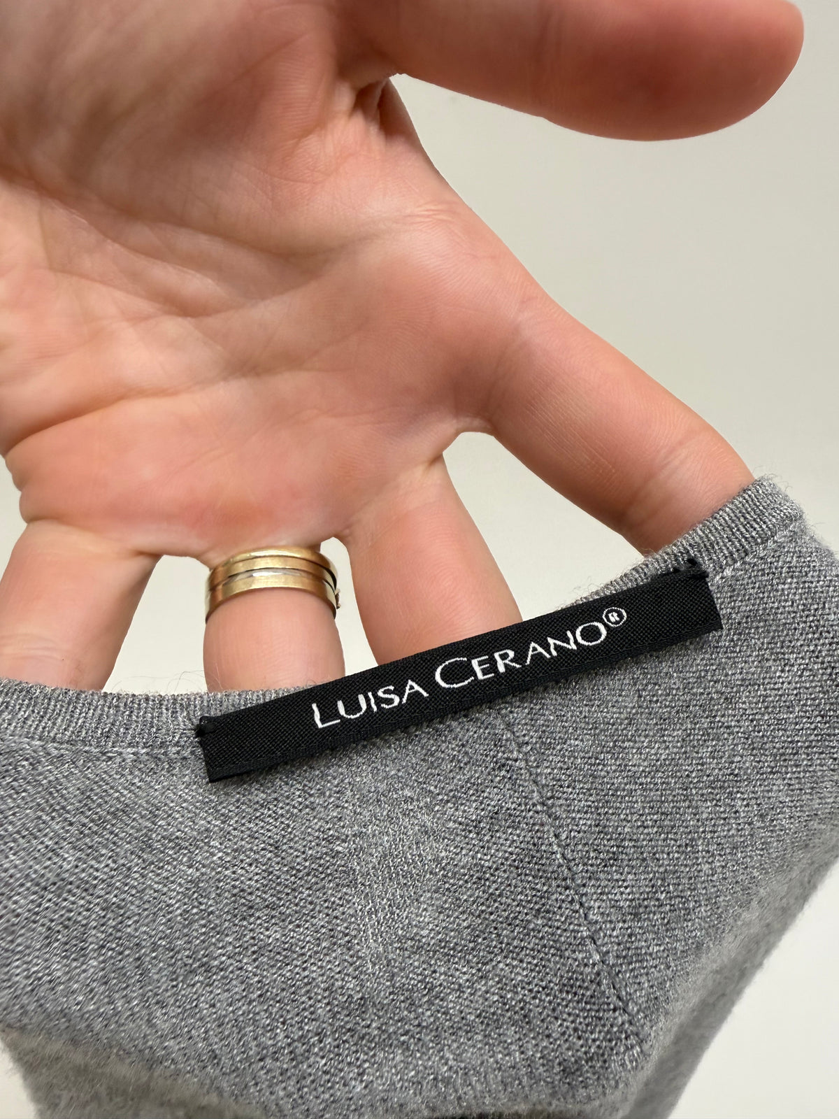 Cardigan luxury Luisa Cerano din baby mohair și lana cu aplicații manuale