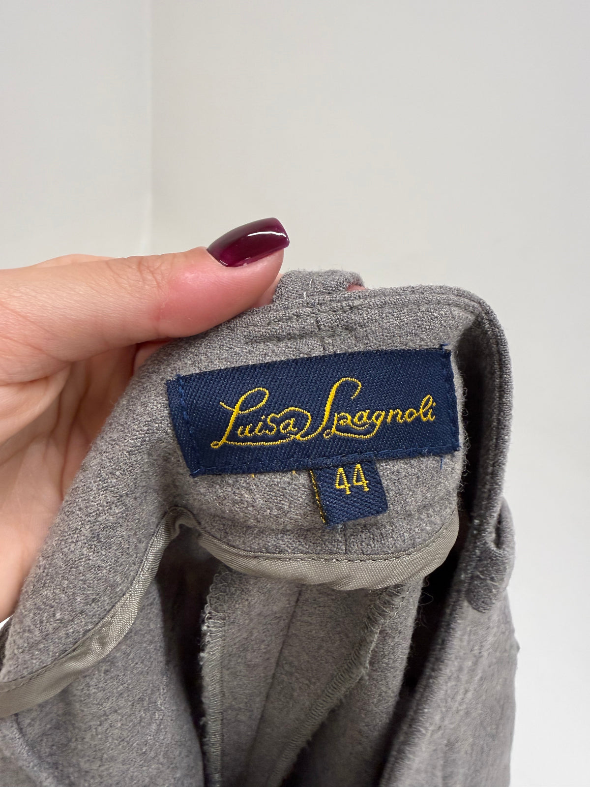 Pantaloni Luisa Spagnoli din lana plină extrafina ultra confort