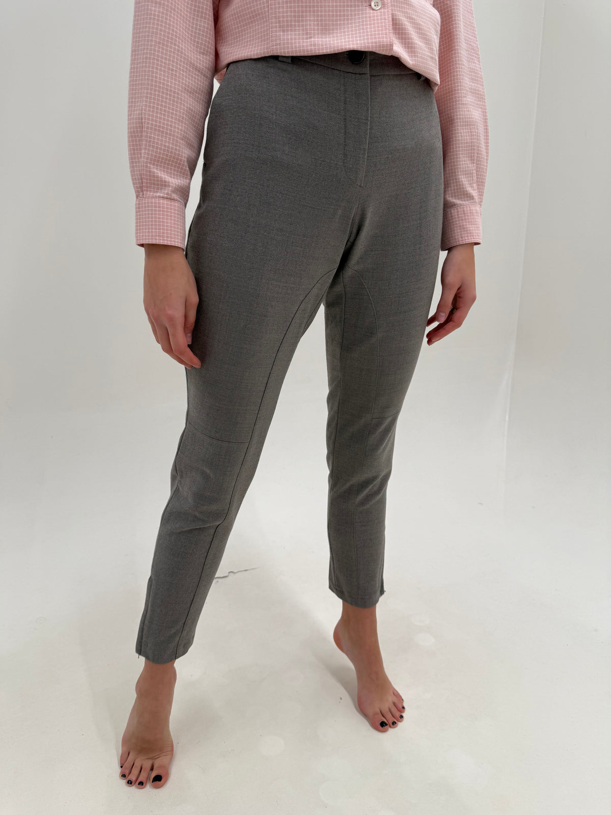 Pantaloni Luisa Spagnoli din lana plină extrafina ultra confort