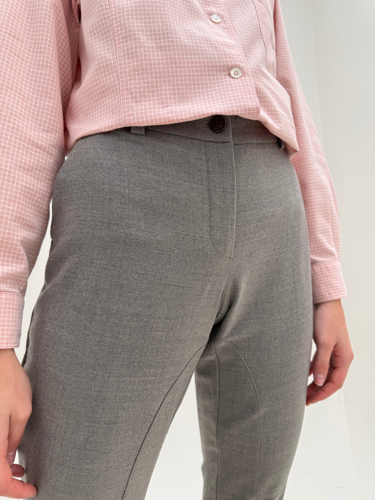 Pantaloni Luisa Spagnoli din lana plină extrafina ultra confort
