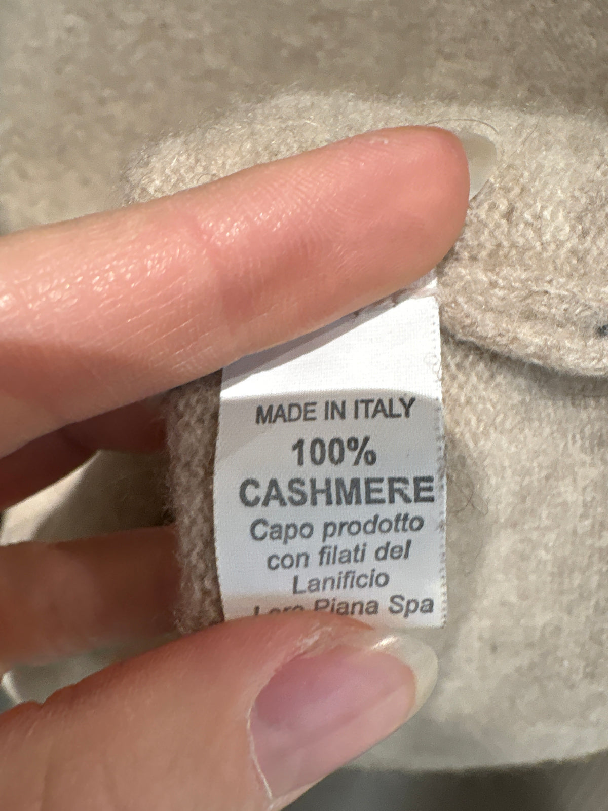 Pulover din cașmir excepțional italian camel melanj petite în anchior