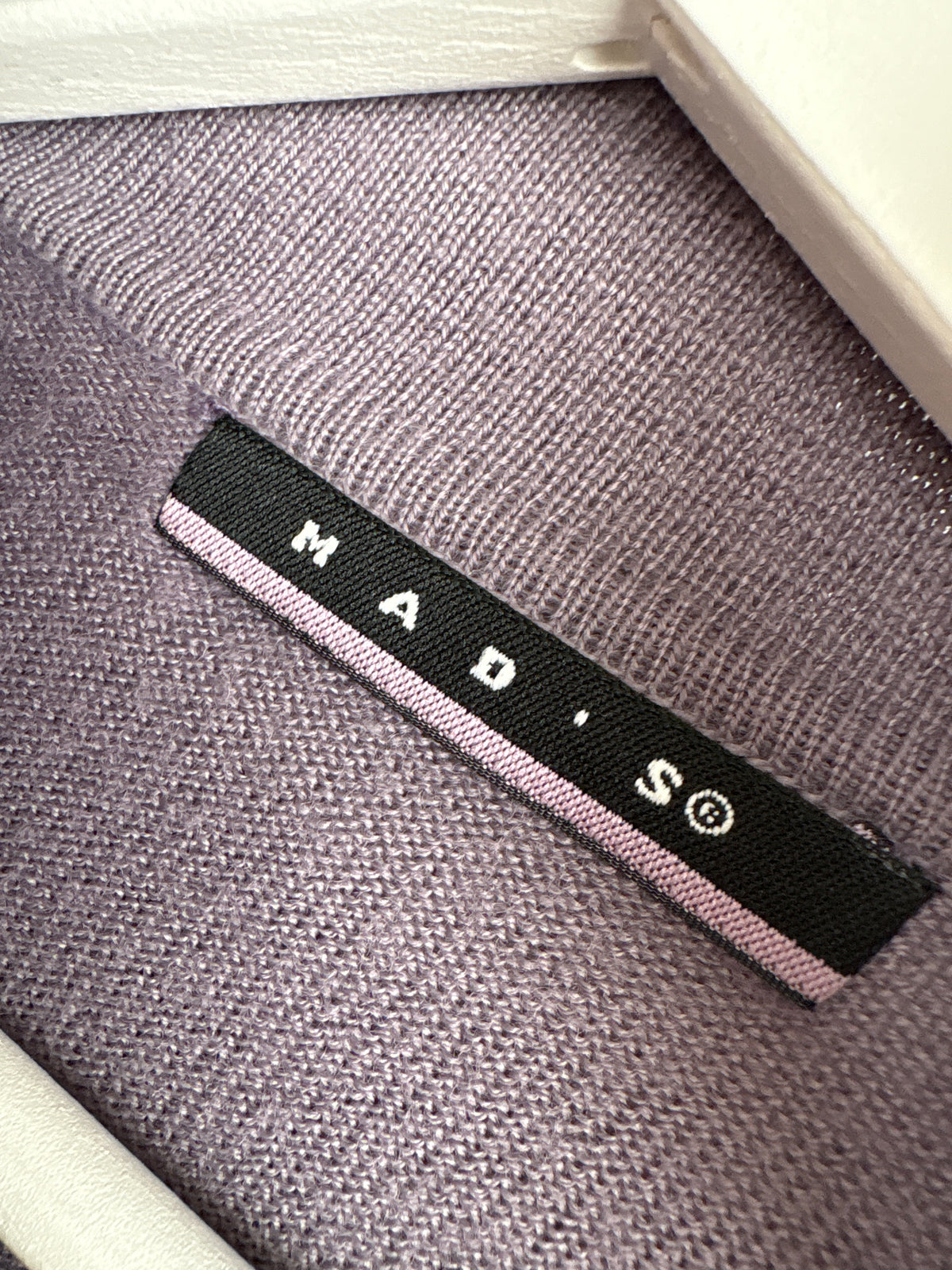 Pulover polo dusty lavender din lana extrafina