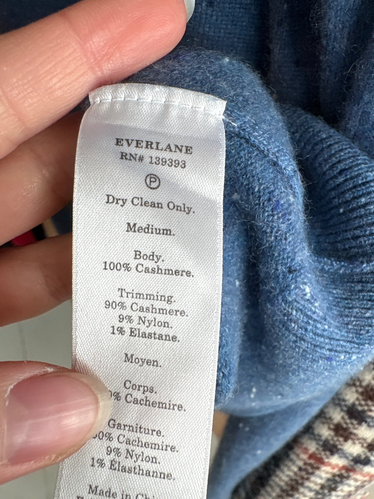 Pulover din cașmir multiply jeans blue sare și piper crewn neck