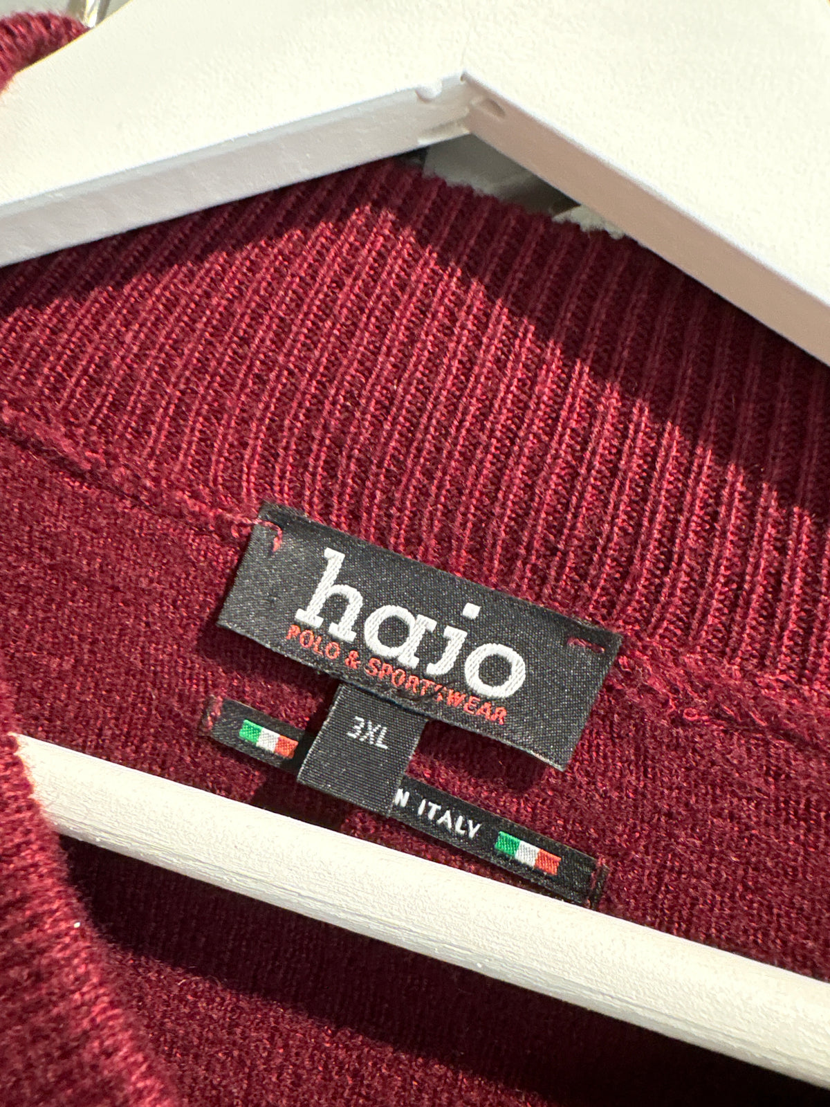 Jachetă full zip burgundy din lana extrafina groasă cu influențe casual plus size