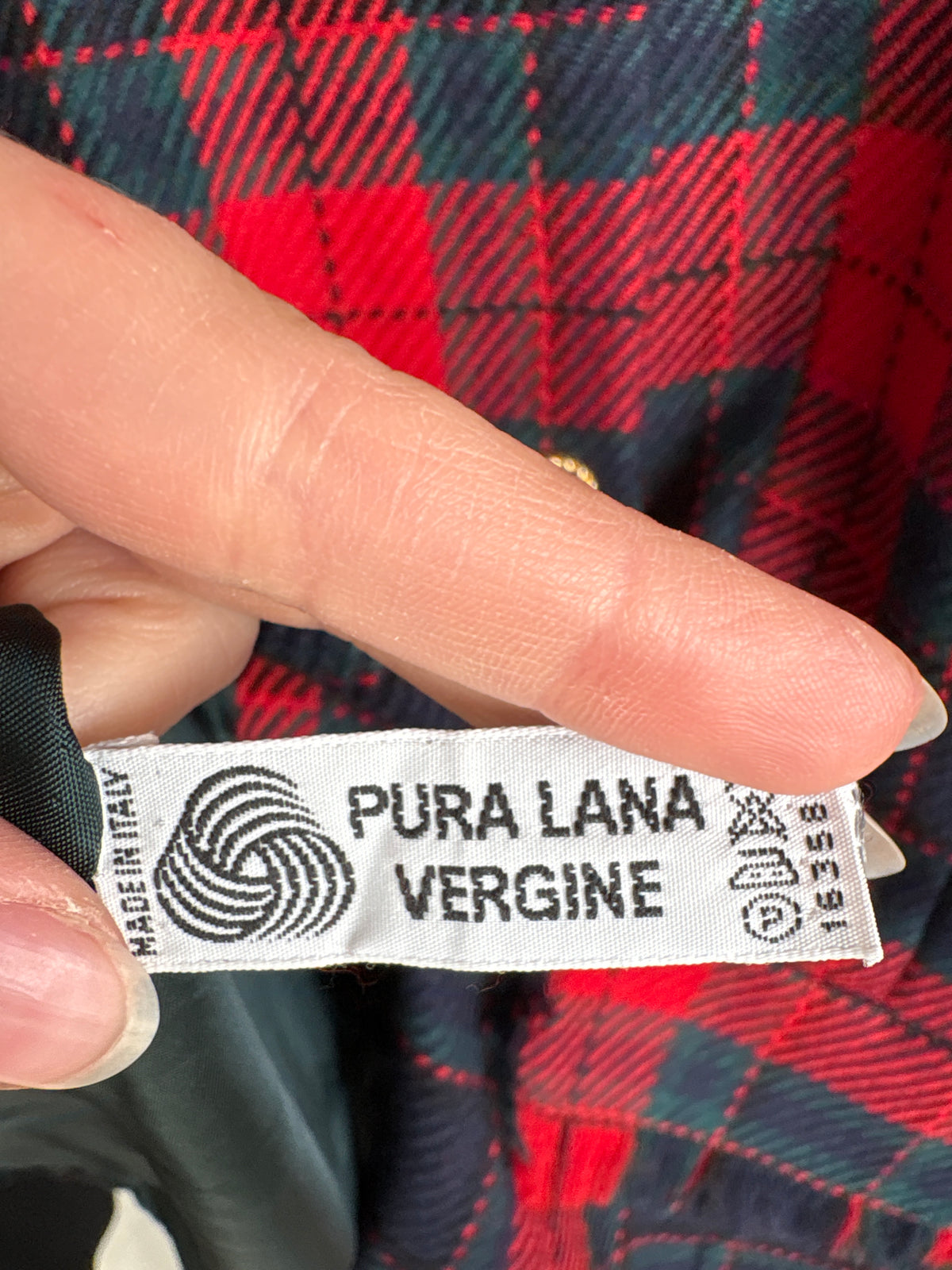 Deux piece Luisa Spagnoli din tartan excepțional de lana cu textură de tweed