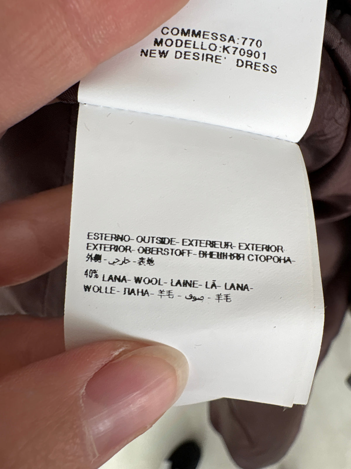 Rochie de brand premium vintage anii 2000 în croi reinterpretat de ani 50 din lana extrafina sare și piper