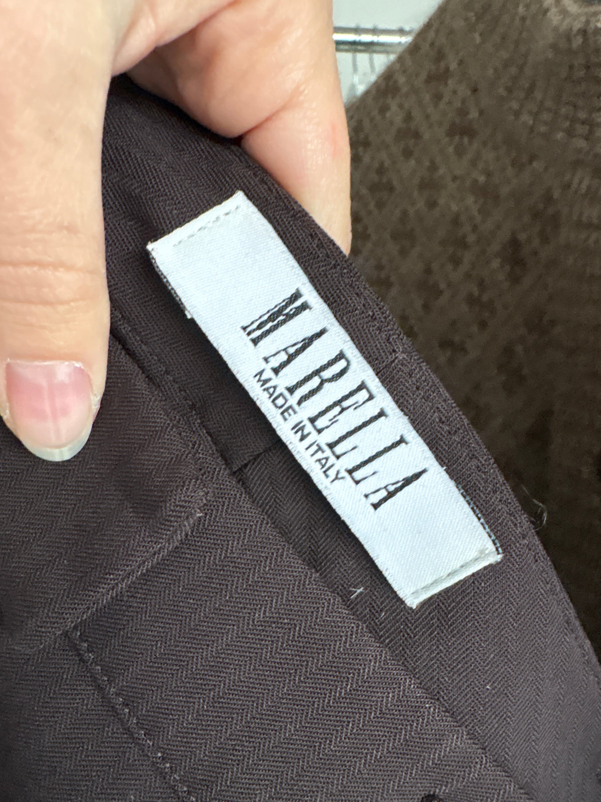 Pantaloni Marella by Max Mara din lana extrafina confort  chocolate brown