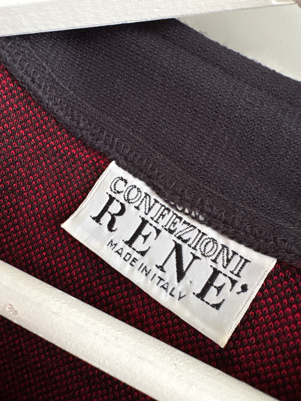 Cardigan în stil Chanel vintage italian din mix de lana extrafina cu nasturi bijuterie