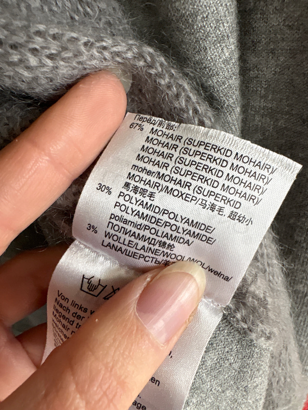 Cardigan luxury Luisa Cerano din baby mohair și lana cu aplicații manuale