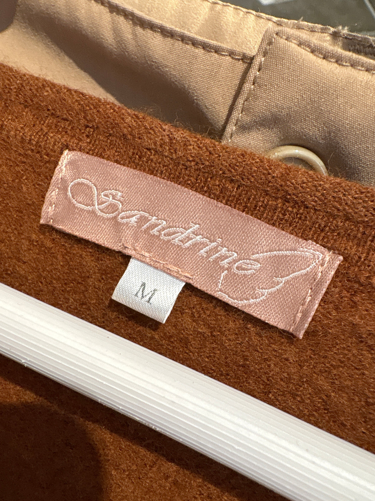 Pulover caramel din cașmir, mătase naturală și lana caramel brown