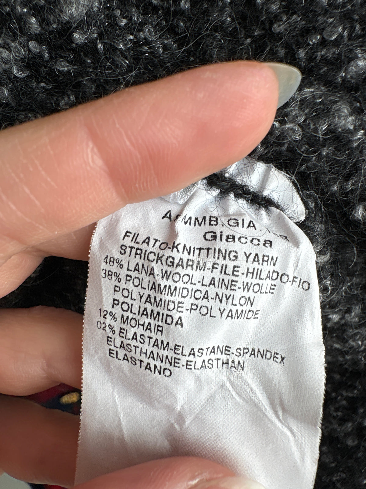 Cardigan Max Mata din boucle de lana cu mohair in croi super revenit în trend bolero