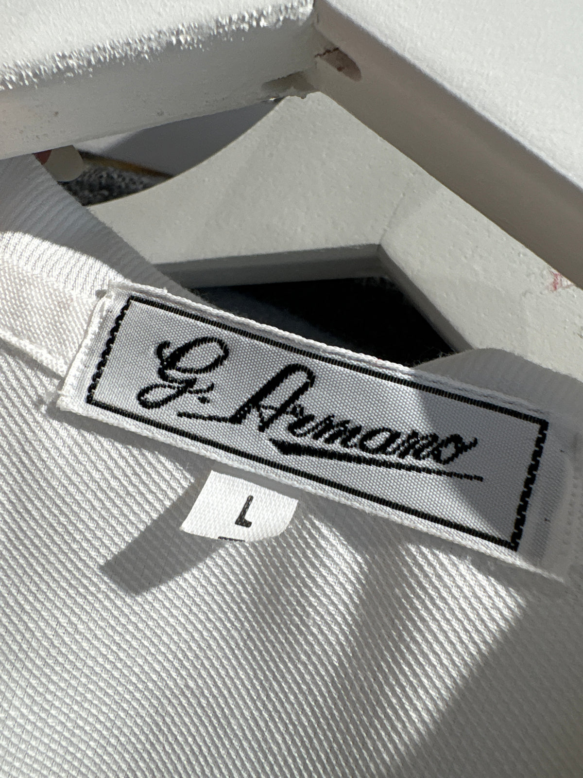 Camsa vintage cu broderie anglaise din twill gros de bumbac premium