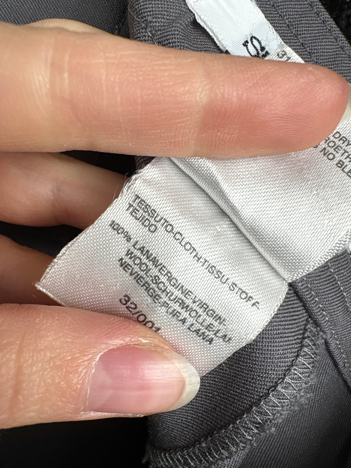 Pantaloni Max Mara din lana extrafina steel gray cu pense și talie extrem de înaltă