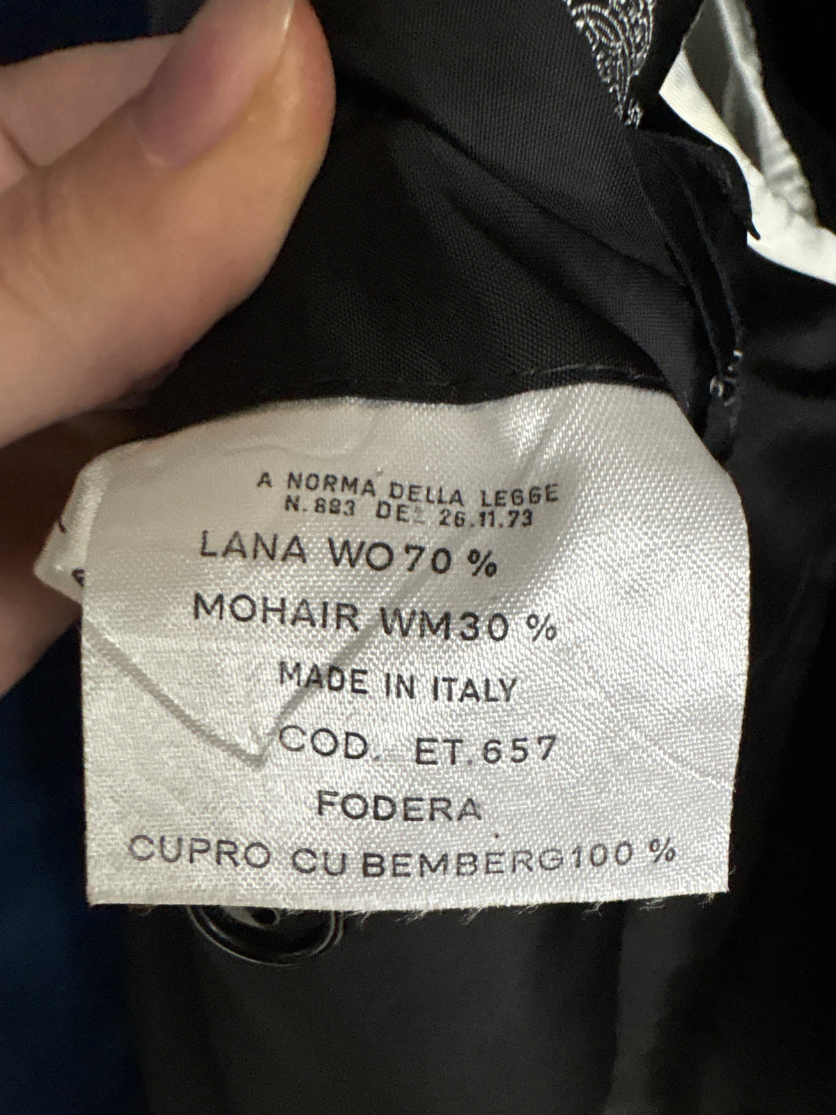 Sacou tuxedo italian tall cu revere late satinate din stofă de lana și mohair