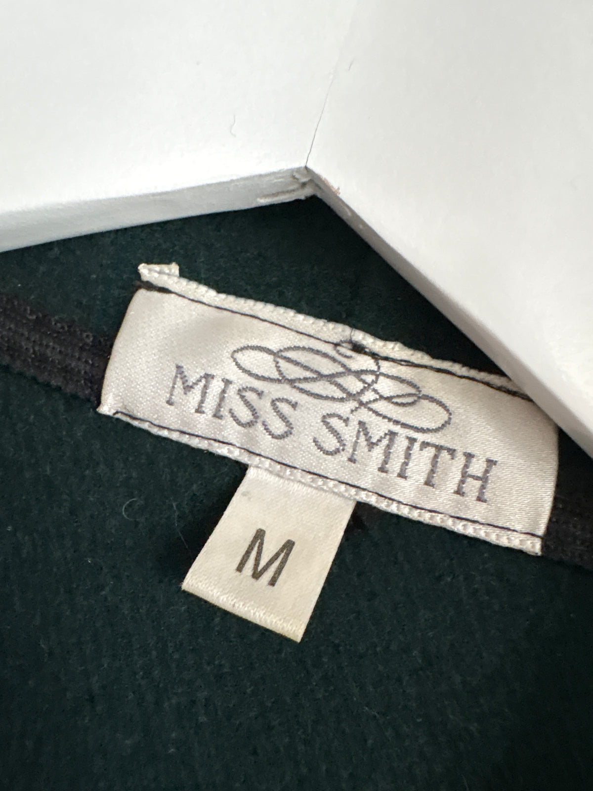 Capa ‘ Scarf Coat’ vintage dark pine green din lana extrafina