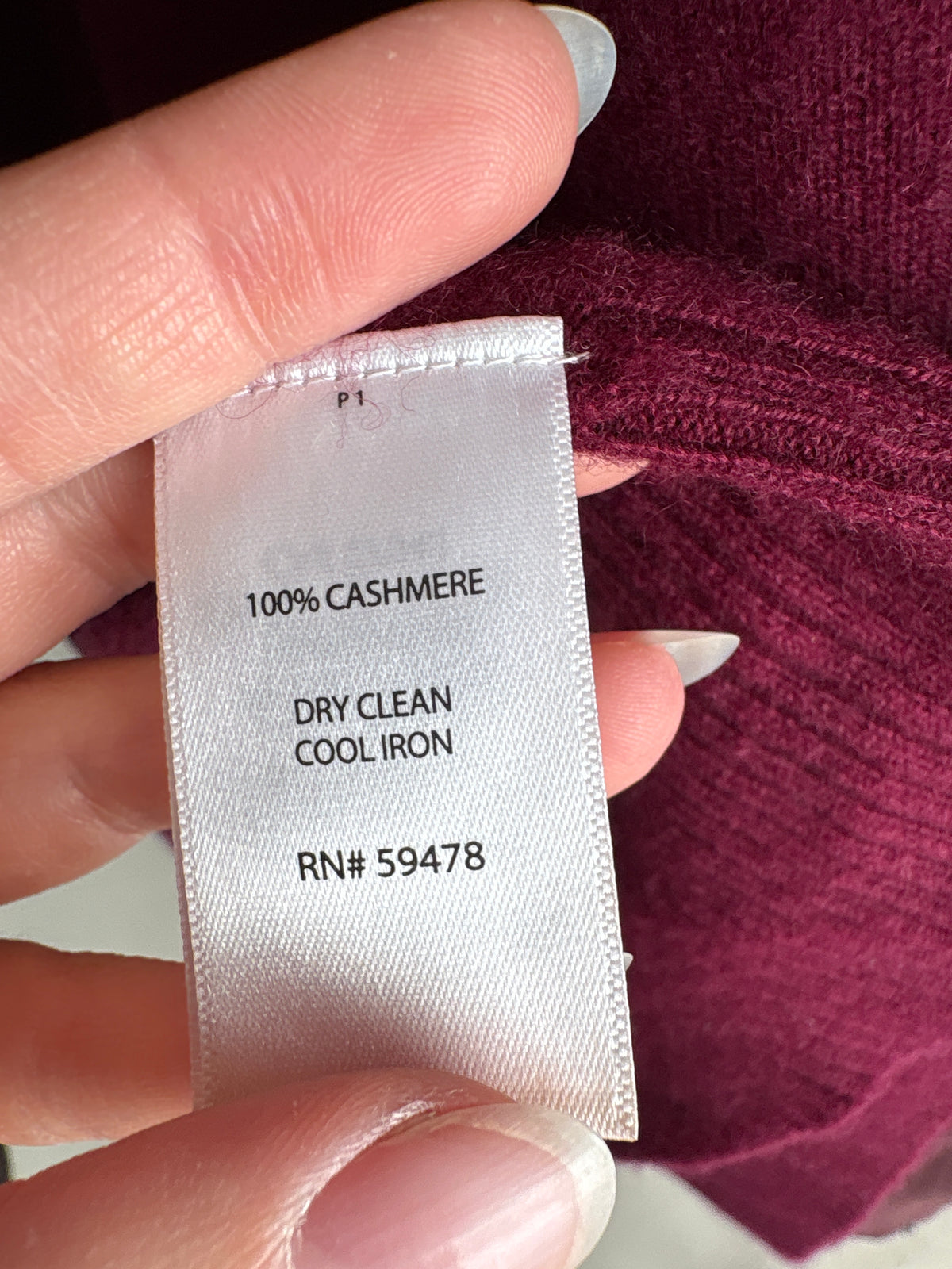 Cardigan burgundy lung din cașmir multiply