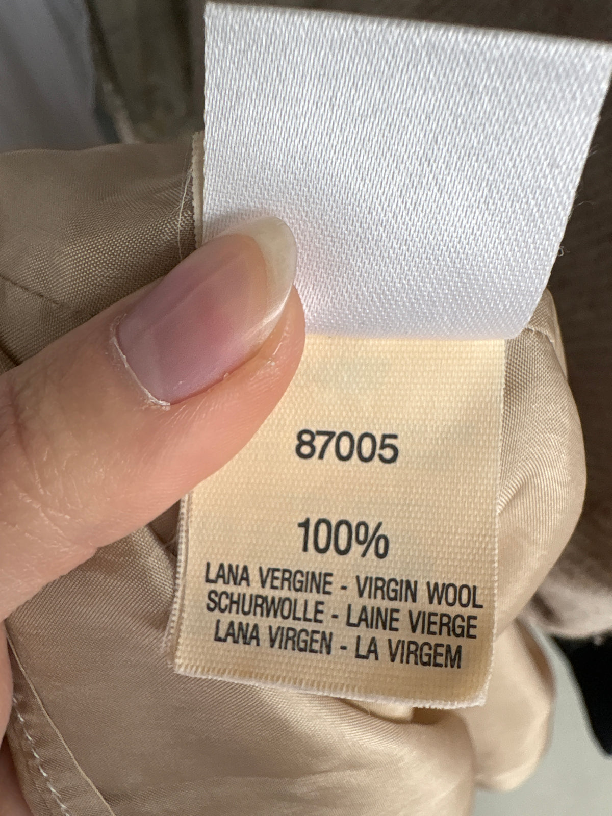 Rochie Max&Co by Max Mara din tweed camel de lana în carouri fine roz