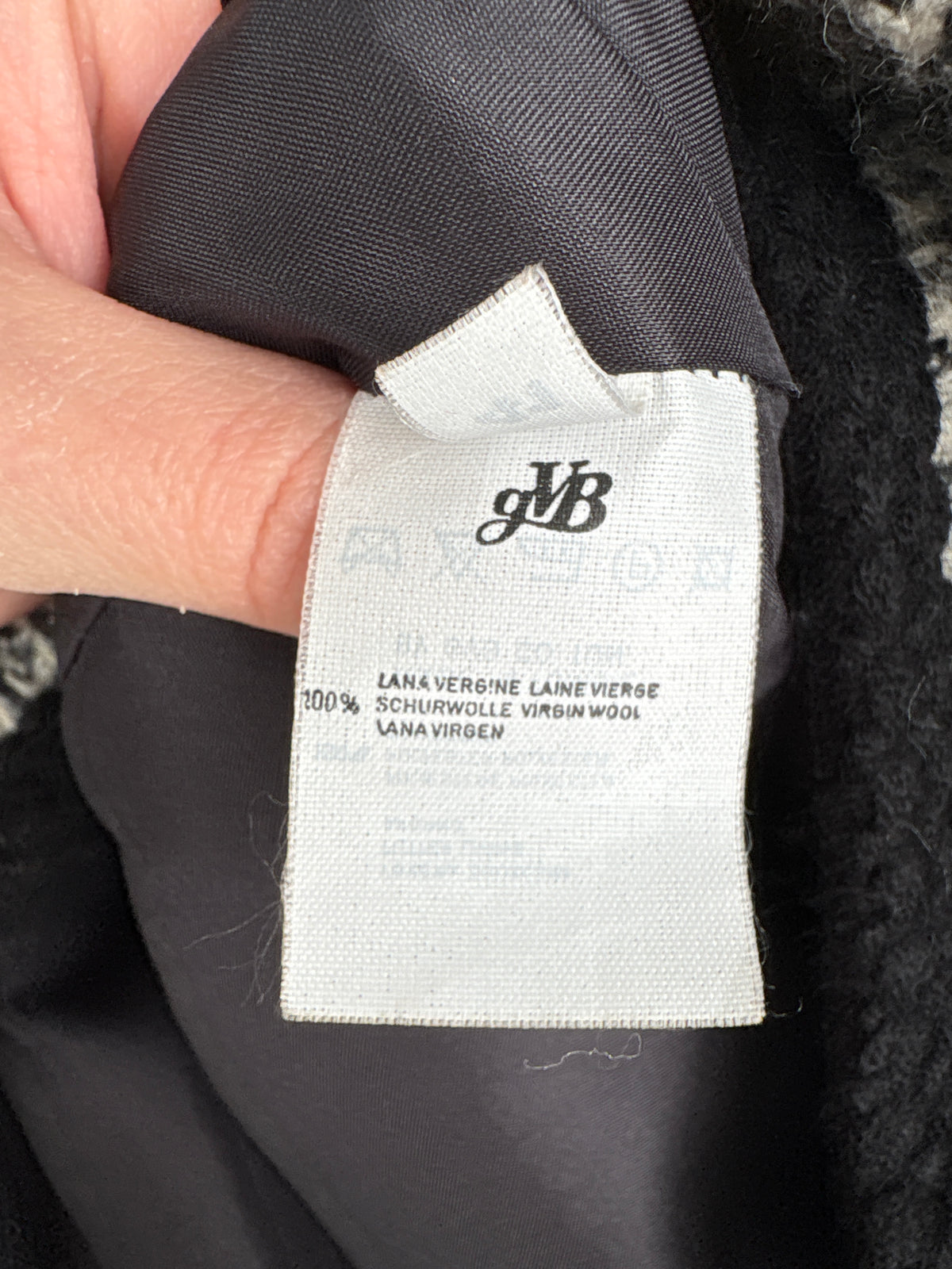 Sacou vintage luxury Elena Miro în stil Chanel din tweed alb negru cu paspoal și nasturi decorativi