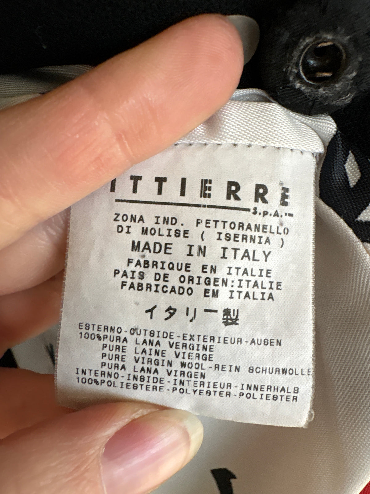 Palton Dolce&Gabbana negru din lana extrafina cu interior colorat și blană de nurcă