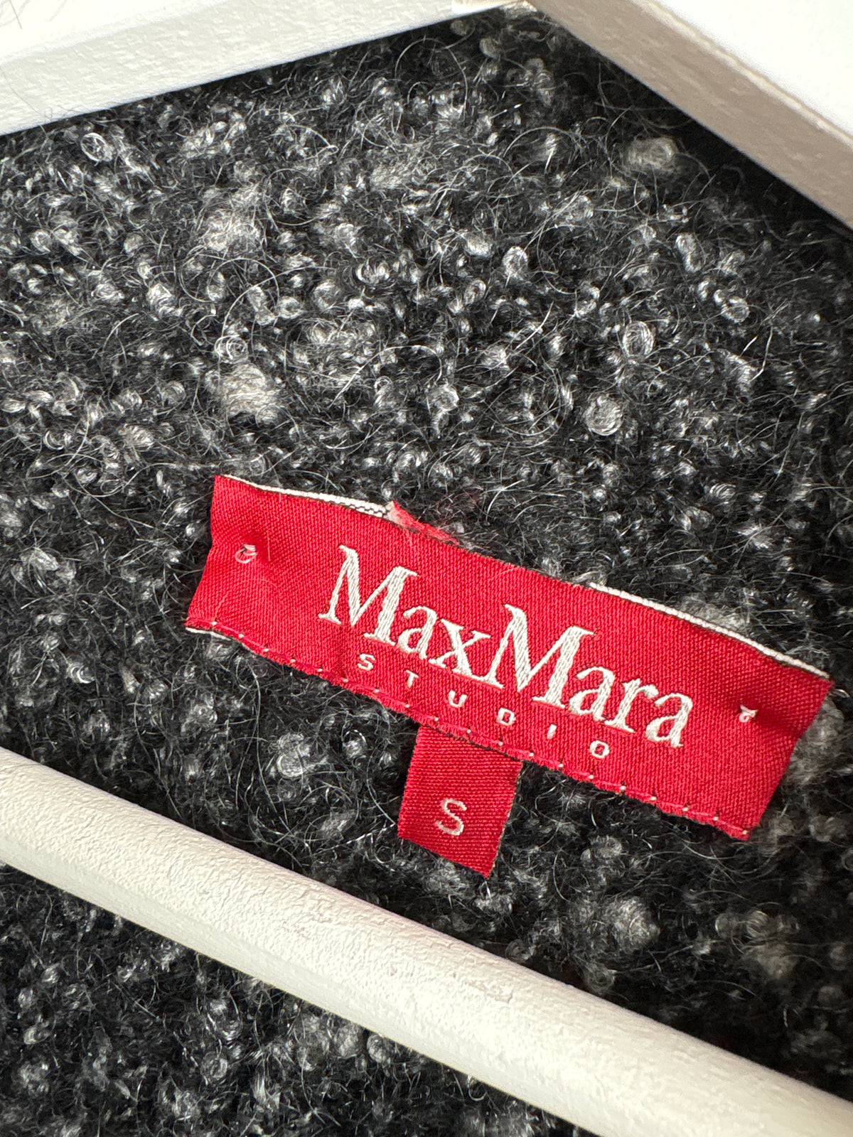Cardigan Max Mata din boucle de lana cu mohair in croi super revenit în trend bolero