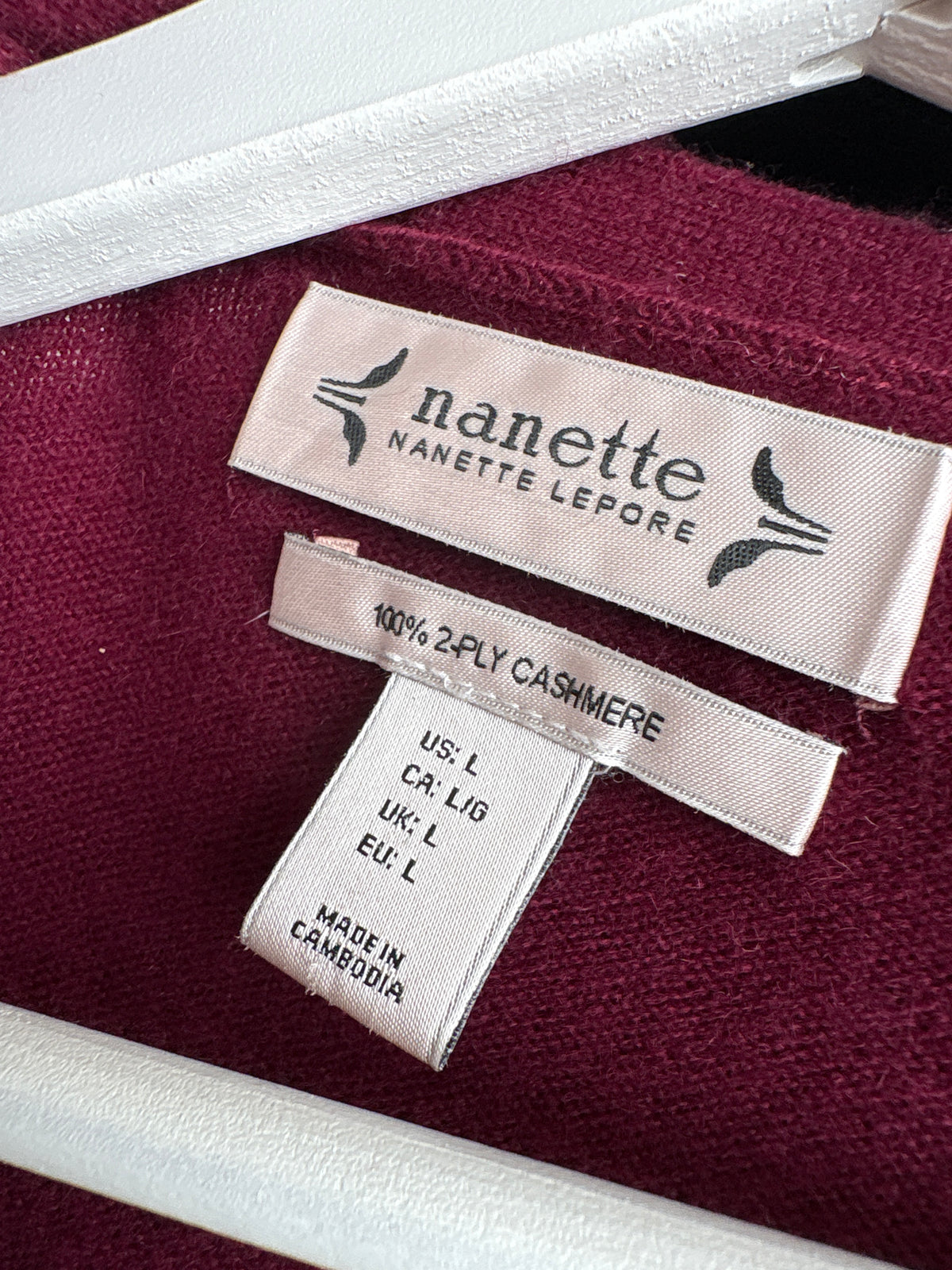 Cardigan burgundy lung din cașmir multiply