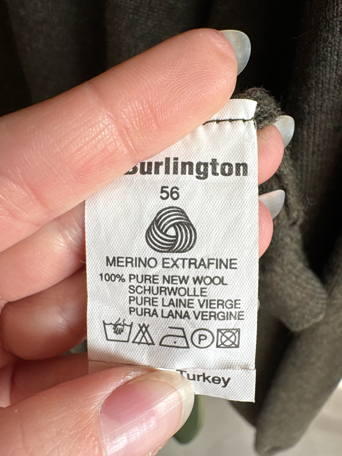 Pulover plus size taupe din lana merino extrafina pura virgină certificată