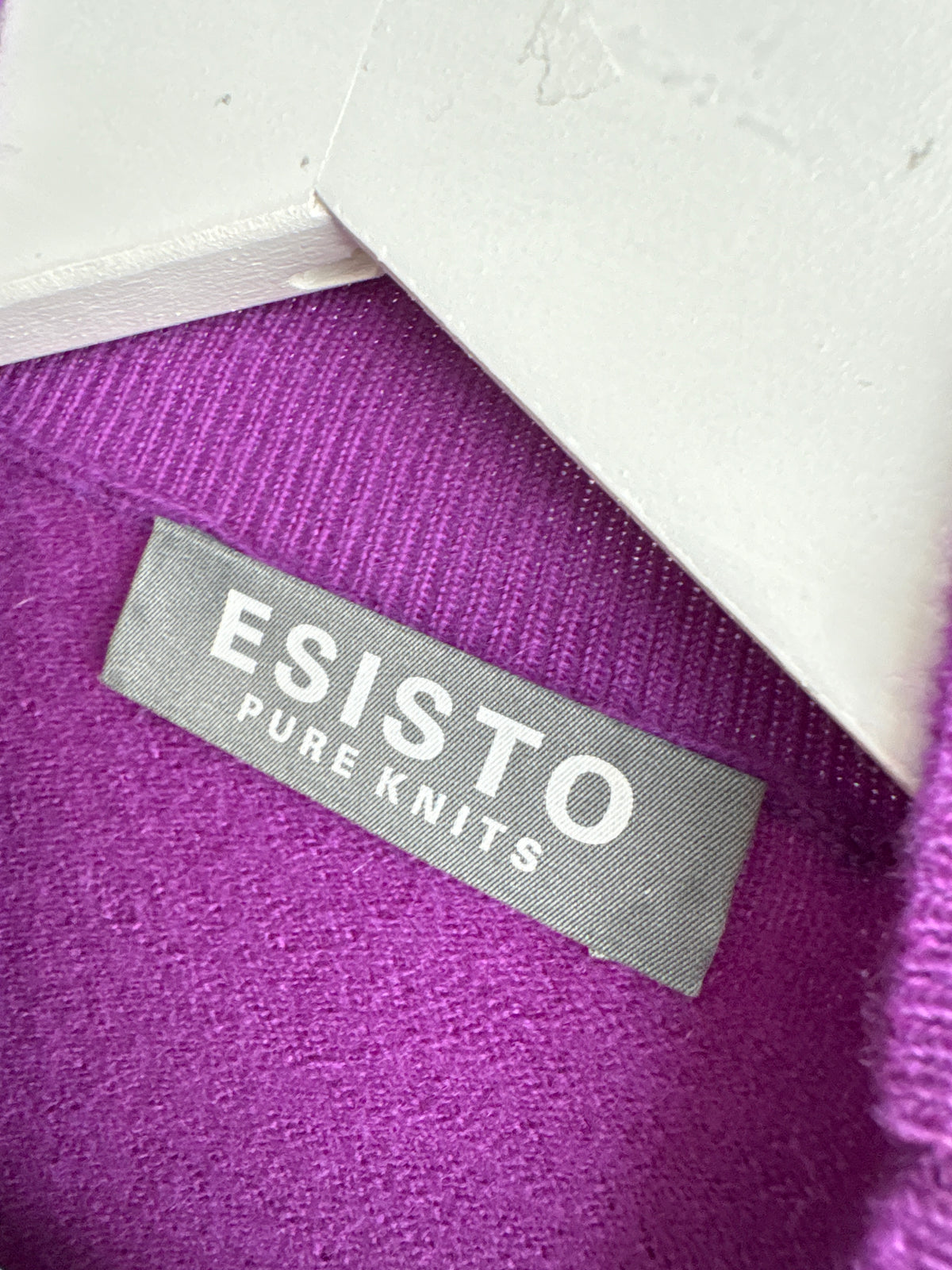 Maleta chimney italiană electric purple din lana extrafina în croi lejer