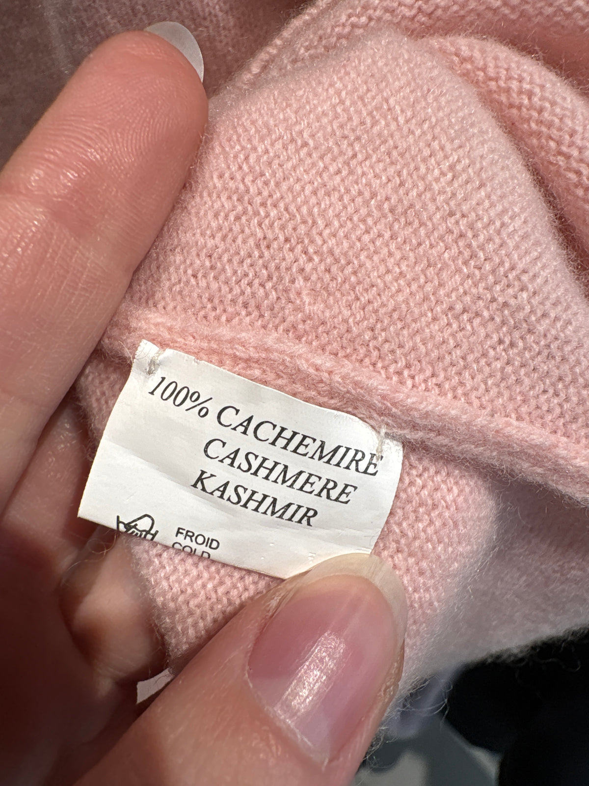 Maleta de brand premium  René Lezard din cașmir powder Pink