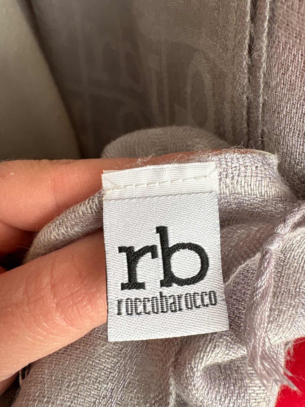 Shawl silver gray Rocco Barocco
