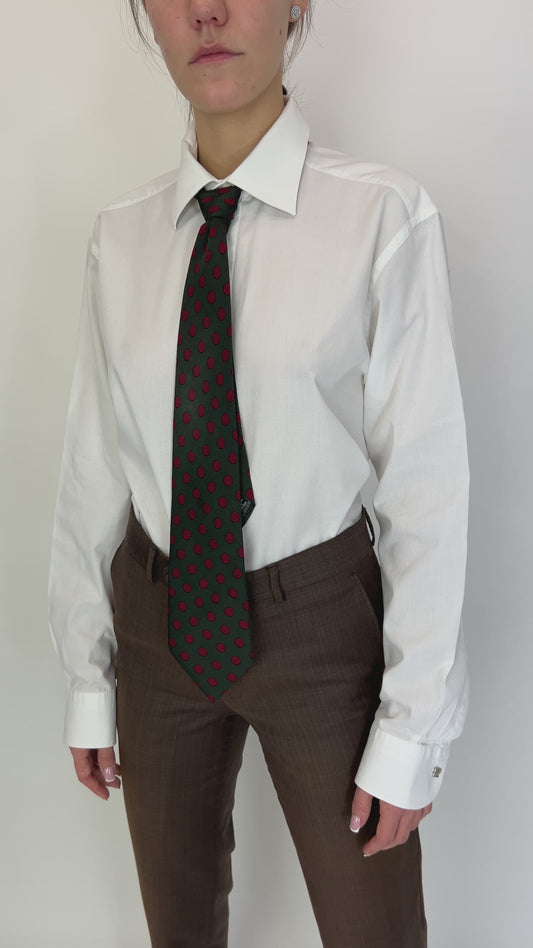 Cravata Gianfranco Ferre cu buline din mătase naturală